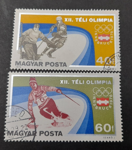 Sello Postal - Hungría - 1975 - Juegos Olímpicos Austria 76