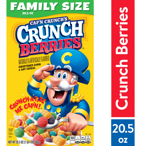Capn Crunch Berries 581g | Cereal Familiar Con Frutas Cruji