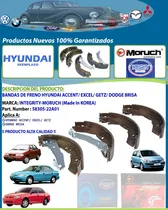 Comprar Bandas De Freno Hyundai Accent Excel Getz Dodge Brisa