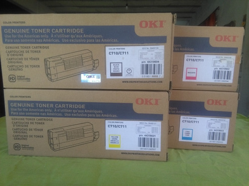 Toner Oki 44318601 Amarillo C710 C711 710 711 Original