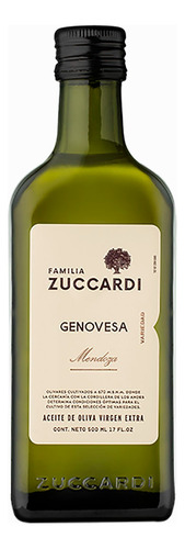 Aceite De Oliva Zuccardi Extra Virgen Varietales 500cc