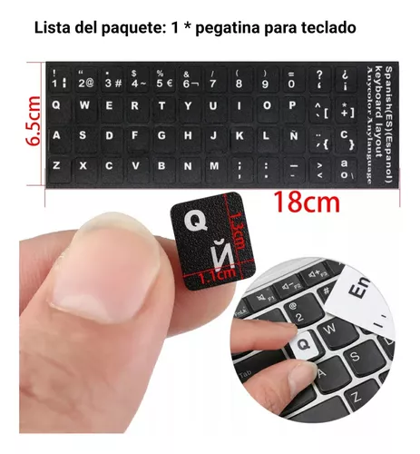 Pegatinas De Teclas - Teclado Español Para Pc Laptop