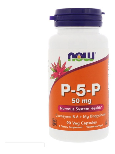 P5p 50mg Vitamina B6 (90 Vcaps) - Now Foods