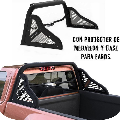 Roll Bar Super Plus Toyota Hilux 2016 - 2023 Con Base Faros