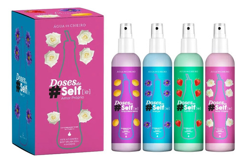 Kit Doses De Selfie Body Splash 200ml (4 Unidades)