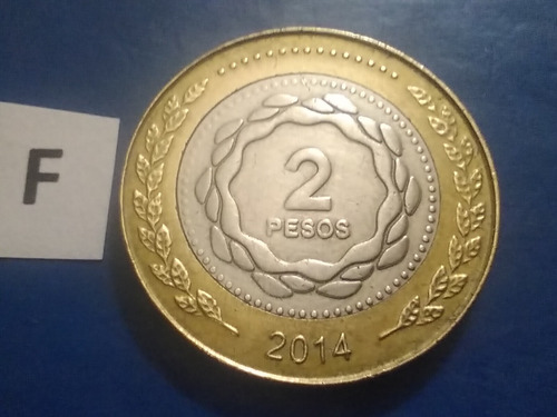 Moneda 2 Dos Pesos Argentina Del Año 2014 Sc Solcito 2014
