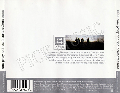 Tom Petty And The Heartbreakers Echo Cd 1999 Usa Estándar (Usado)