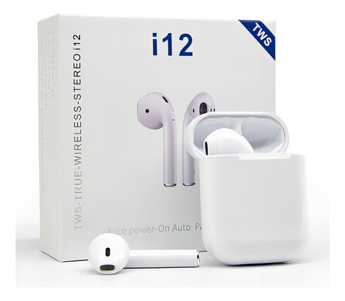 Fones De Ouvido Tws I12 Sem Fio Sport Branco