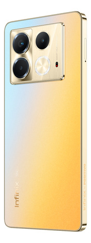 Smartphone Infinix Note 40 5g 8gb Ram 256gb Armazenamento, Câmera Tripla 108mp+ Selfie 32mp, Tela 6,78 Fhd+ 120hz, Sound By Jbl, Bateria 5000mah, Carregamento Sem Fio Dourado