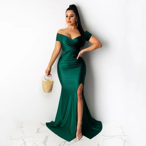 Vestido verde cheap agua formatura