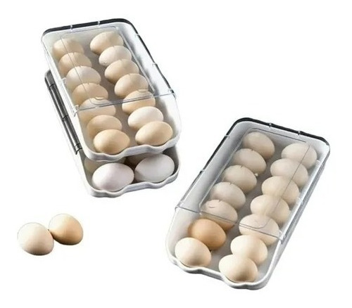 Organizador De Huevos Soporte De Cocina Estante Transparente