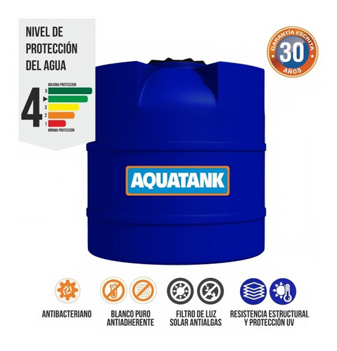 Tanque Cisterna Reforzada Abovedada Aquatank 1250 Lts 