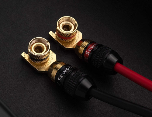 Imagen 5 de 6 de Conector Para Parlantes Conexión Pala A 45 Grados - Hifi