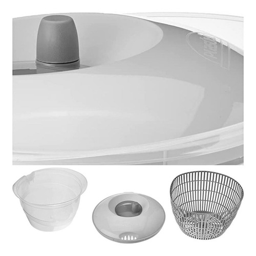 Secador De Salada Manual Com Cesto Para Escorrer 4 Litros