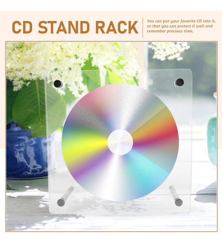 Soporte De Cd De Acrílico, Soporte De Escritorio Para Cd, En