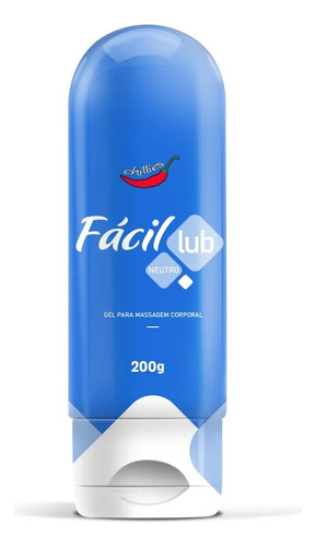 Lubrificante Íntimo Gel 200g Fácil Lub Beijável Chillies G