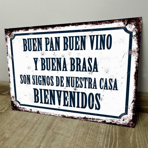 Chapa Retro Vintage Cartel Cuadro Decorativo Frases Cfb102