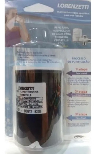 Filtro Refil Versatille Lorenzetti Rt-01 Purificador