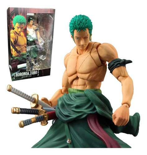 One Piece Roronoa Zoro Conjunto Muñeco De Juguete De Regalo,