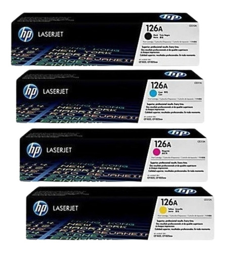 Combo Toner Hp 126a Ce310a Ce311a Ce312a Ce313a Original