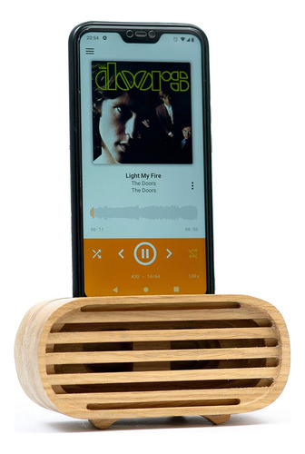 Altavoz De Teléfono De Madera | Amplificador De Sonido...