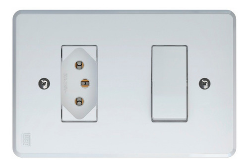 Conjunto Interruptor Simples Tomada 2p+t 20a 250v 4x2 Branco