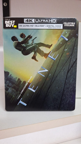 4k Ultra Hd + Blu-ray Tenet / De Christopher Nolan Steelbook