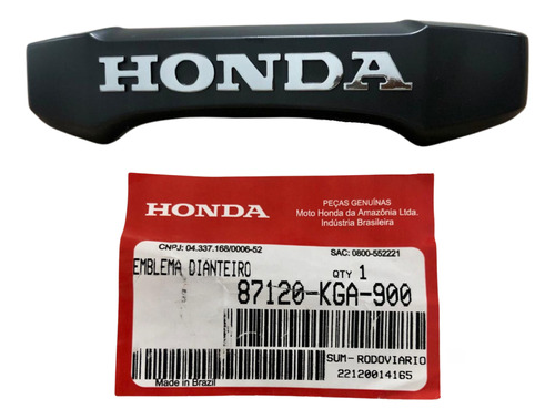 Emblema Dianteiro Cg 125 2000 A 2008 Original Honda