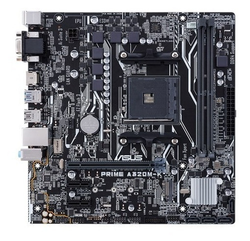 Imagen 4 de 8 de Tarjeta Madre Am4 Asus Prime A320m-k Am4 Motherboard Am4