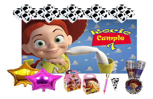 Jessie La Vaquerita Paquete Fiesta Para 30 Niños Toy Story