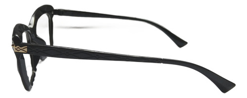 Lente Descanso Filtro Azul Textured Cat Eye Black Ojo Gato M