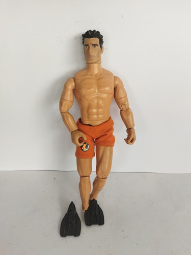 Action Man Shorts Naranja  Aletas Nado Dañado 1998