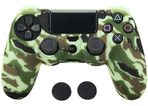 Forro Protector Silicona Water Print + Grips Control Ps4 