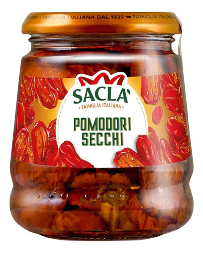 Tomates Secos En Aceite Sacla 280 Gr. Origen Italia