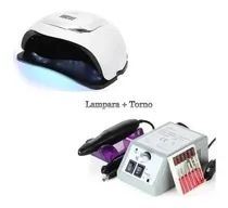 Comprar Lampara Led Uñas 168w + Torno Uñas Manicure Pedicure Pulidor Color Blanco
