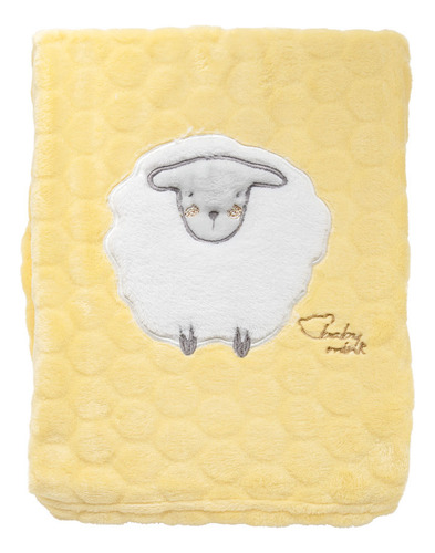 Frazada De Tejido Flannel Extra Suave Con Diseño Bordado
