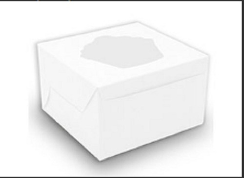 40 Cajas Quequito Cupcake Individual Blanca 11.5x11x7.5 Cms