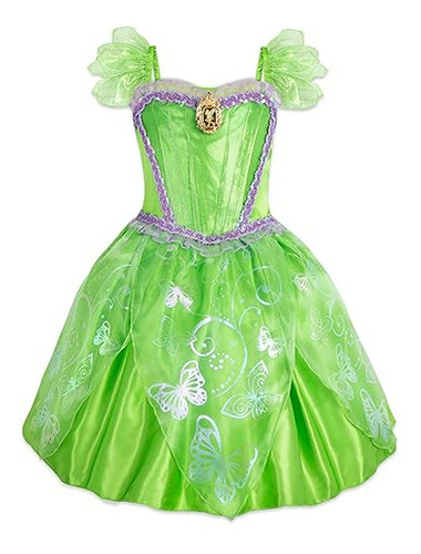 Disfraz Tinker Bell Para Niños Compatible Con Peter Pan.