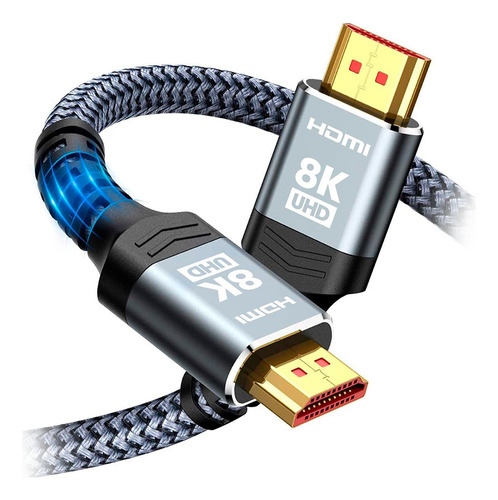 Cable 2mts Highwings Hdmi 2.1, 8k/60hz, 4k/120hz, 48gbps  