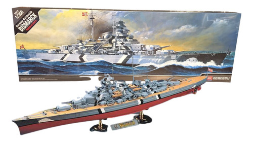 Barco De Guerra Aleman Academy 14109 Bismarck 1/350 P Armar