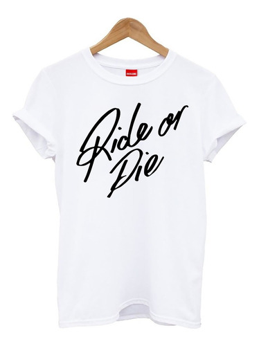 Blusa Playera Camiseta Dama Ride Or Die Motos Elite #795