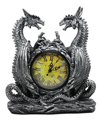 Ebros Gotico Individuales Dragones Reloj De Mesa Estatua 11