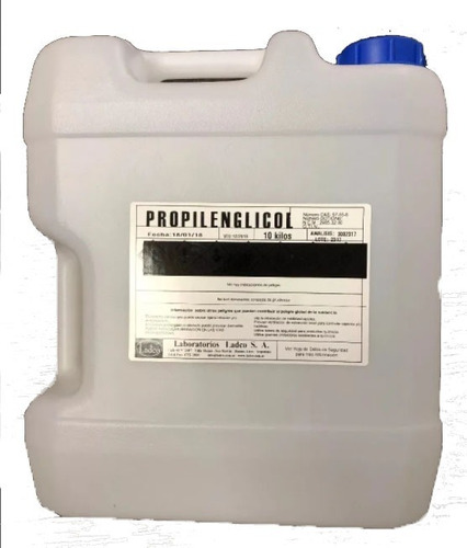 Propilenglicol Técnico 10 Kg Con Certificado - No Apto Envío