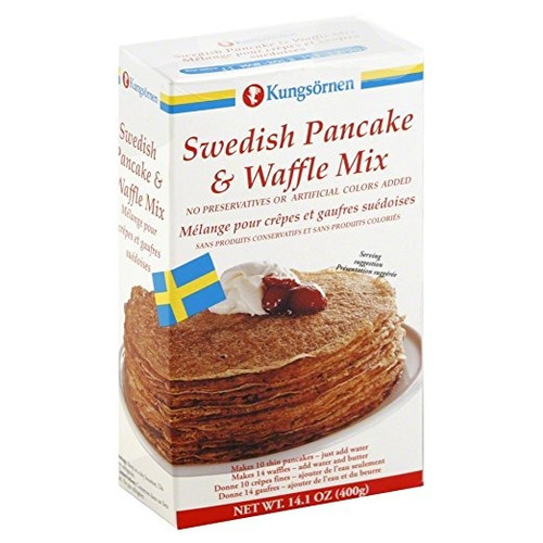 Kungsornen Sueca Pancake & Waffle Mix 14.1 Oz. (paquete De 3