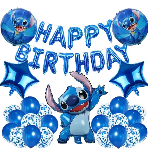Decoraciones de Lilo & Stitch para Tartas de 20 personas, decoración de  feliz cumpleaños para niños