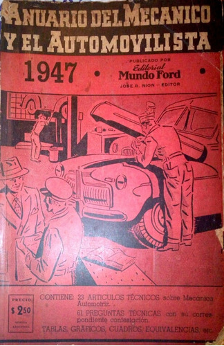Anuario Del Mecánico Y El Automovilista 1947. Usado. 