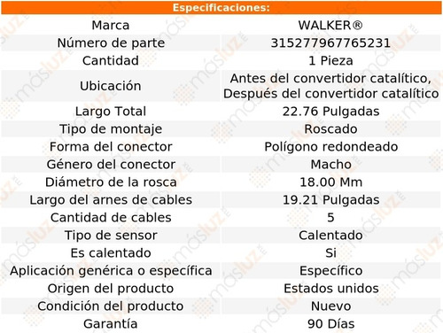 Sensor Gases O2 Antes Cc, Después Cc 740ld Xdrive L6 3.0l 15