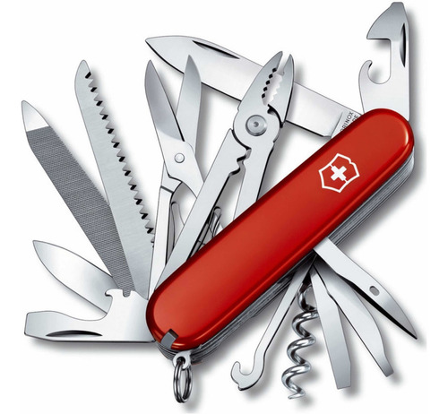 Victorinox Navaja Handyman Roja 24 Funciones Con Pinzas, Rojo