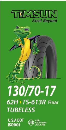 Kit Cubiertas Ns200 Timsun 130 70 17 Ts613 / 100 80 17 Ts627