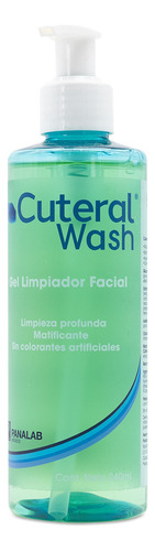 Cuteral Wash Gel Limpiador Facial Piel Antiacné 240ml